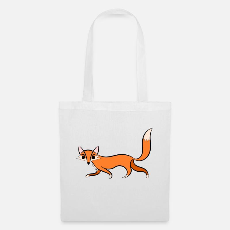Fuchs Illustration - Stoffbeutel - Weiß