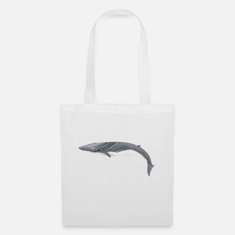 rorquals - rorqual - rorqual commun - Sac en tissu - blanc