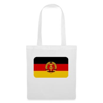 GDR FLAG round corner 400 dpi - Stoffbeutel - Weiß - Vorne