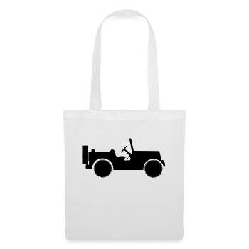 military jeep car Kinder T-Shirts - Stoffbeutel - Weiß - Vorne