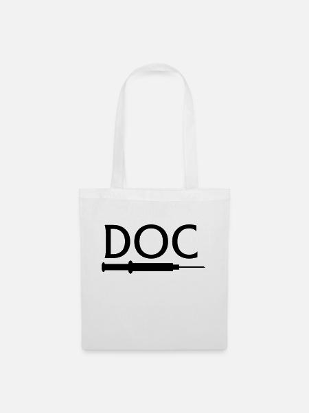 doc Doktor Arzt mit Spritze - Stoffbeutel - Weiß