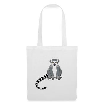 Lemur - Stoffbeutel - Weiß - Vorne