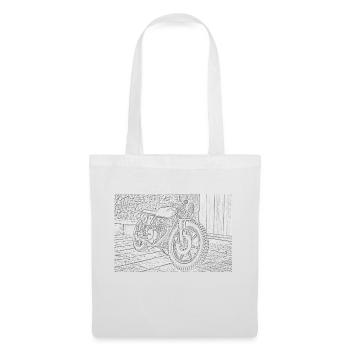 motorcycle sketch - Tote Bag - white - Front