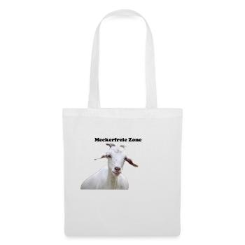 Meckerfreie zone chèvre - Sac en tissu - blanc - Devant