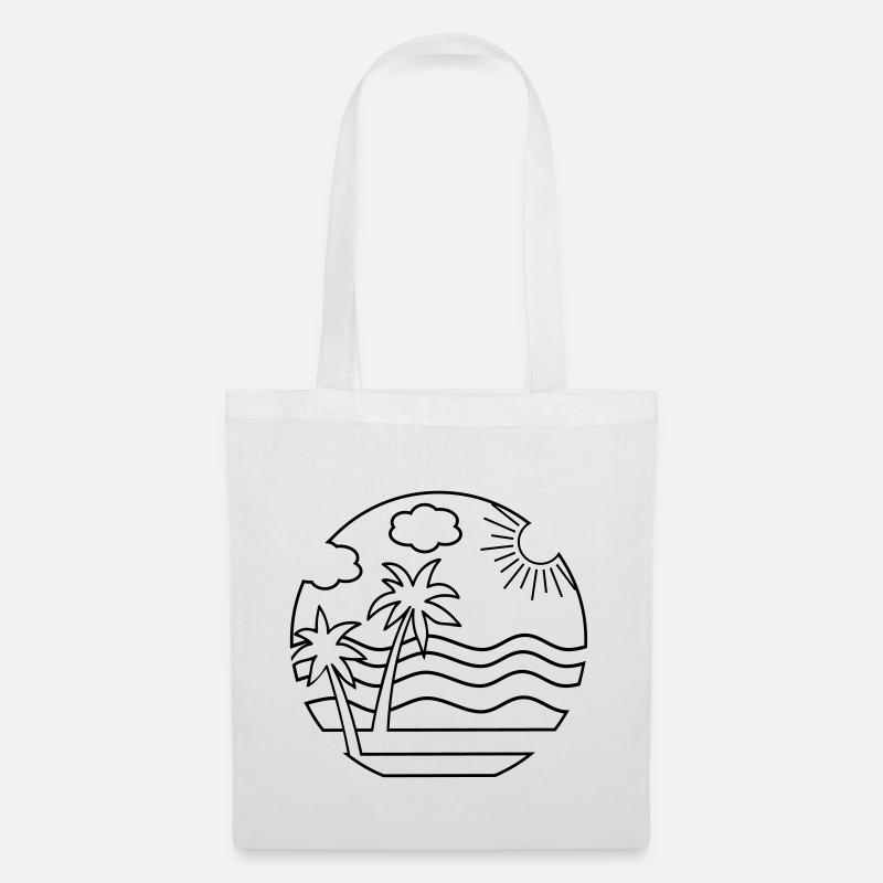 Plage - Sac en tissu - blanc