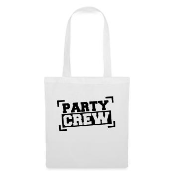 Party Crew Text Stamps for Cool Friends Teams - Tote Bag - white - Front