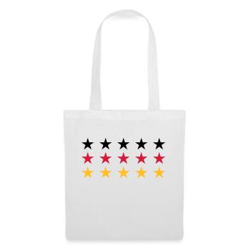 German Flag Stars Design - Stoffbeutel - Weiß - Vorne