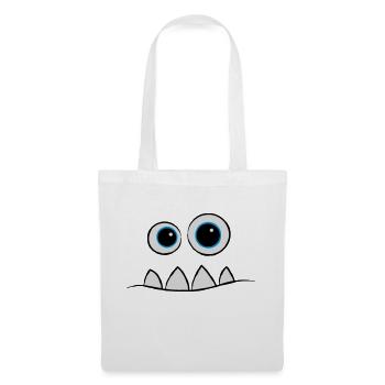 Monster Face - Stoffbeutel - Weiß - Vorne