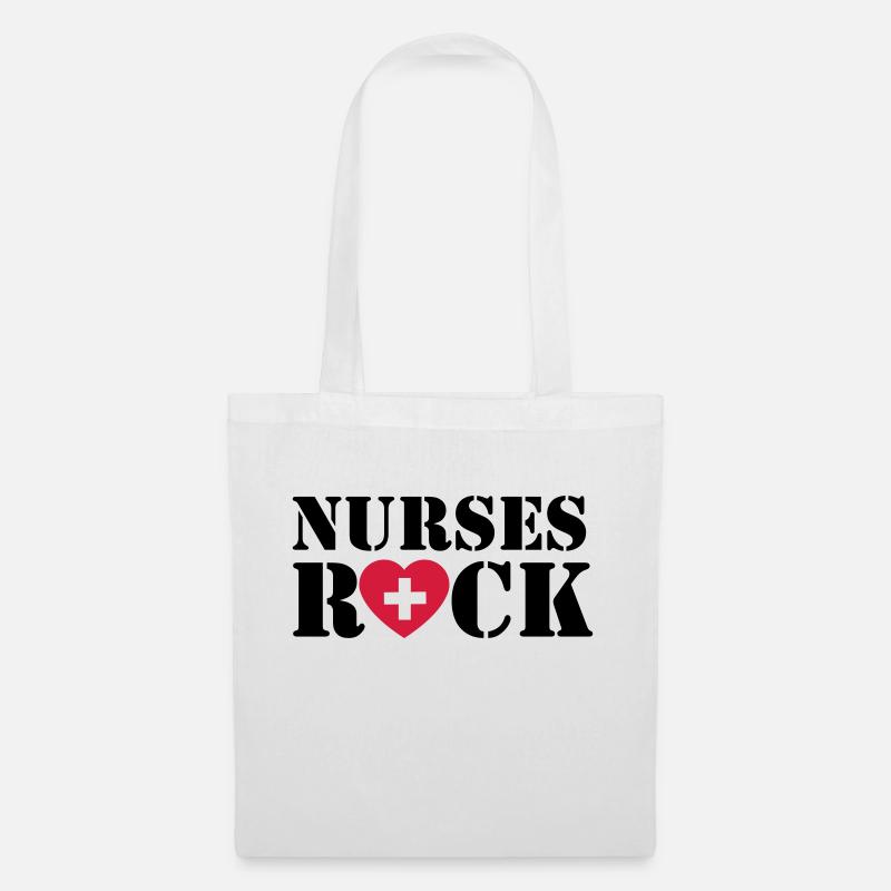 Nurses Rock - Tote Bag - white