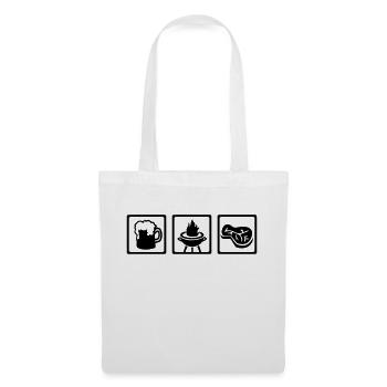 Griller - Sac en tissu - blanc - Devant