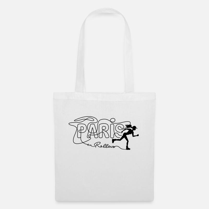 black rollers woman black - Tote Bag - white