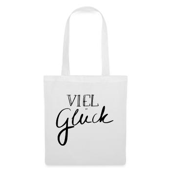 Viel Glück - Stoffbeutel - Weiß - Vorne