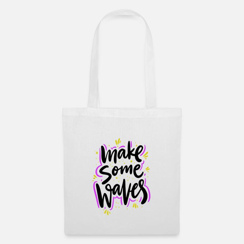 WAVES - Tote Bag - white