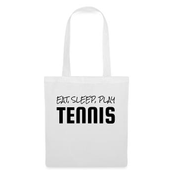 Tennis - Sport - Racket - Tennis Player - Tenis - Sac en tissu - blanc - Devant