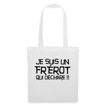 Frère Frangin Frere Naissance Bébé Frérot - Sac en tissu - blanc - Devant