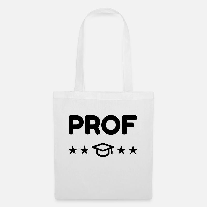 Lehrer / Professor / Schule / Lehrerin / Kind - Stoffbeutel - Weiß