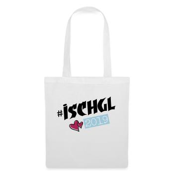 ischgl 2019 herzchen - Stoffbeutel - Weiß - Vorne