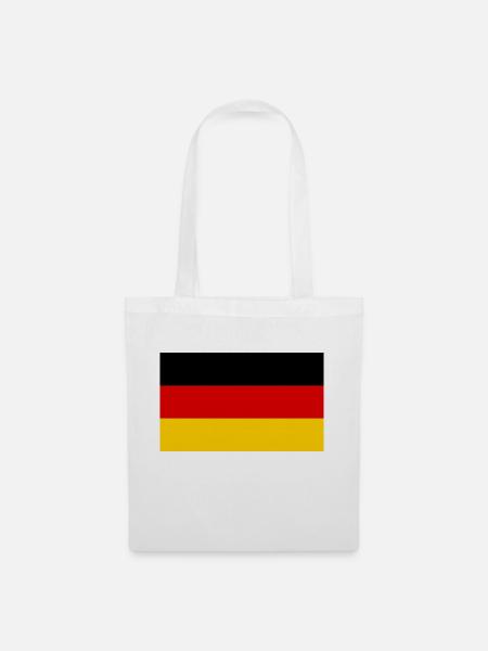Produkte mit Deutschlandflagge - Stoffbeutel - Weiß