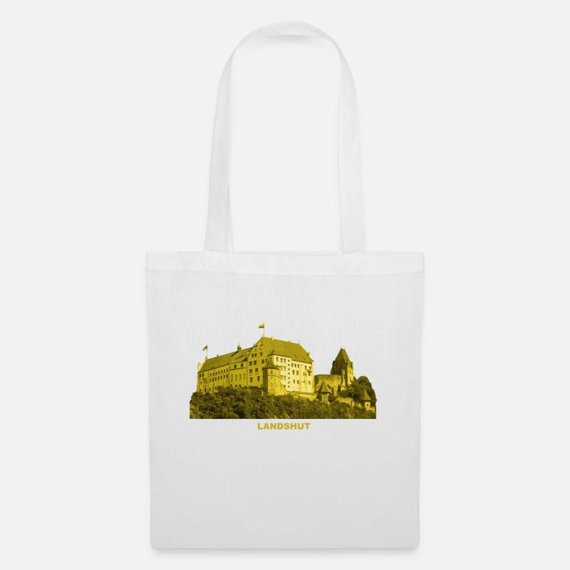 Landshut Castle Trausnitz Isar Lower Bavaria Mountain - Tote Bag - white