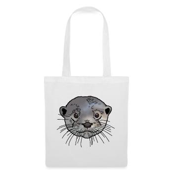 Otter head colored - Tote Bag - white - Front