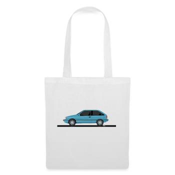 Blue Car - Car Collection - raw1911 - Stoffbeutel - Weiß - Vorne