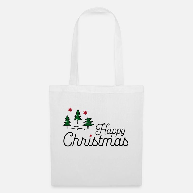 Weihnachten - Stoffbeutel - Weiß