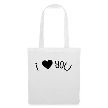 I Love You - Tote Bag - white - Front