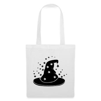Magical wizard hat with stars - Tote Bag - white - Front
