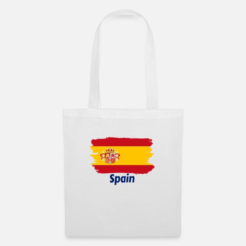Flagge Spaniens - Stoffbeutel - Weiß
