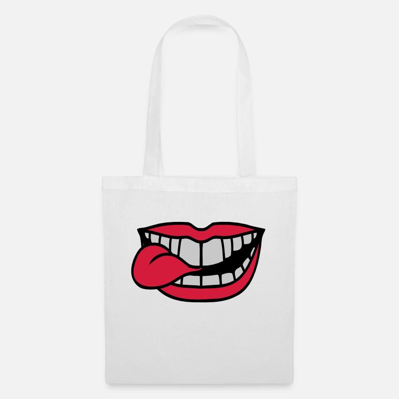 Étirez votre langue buccale - Sac en tissu - blanc
