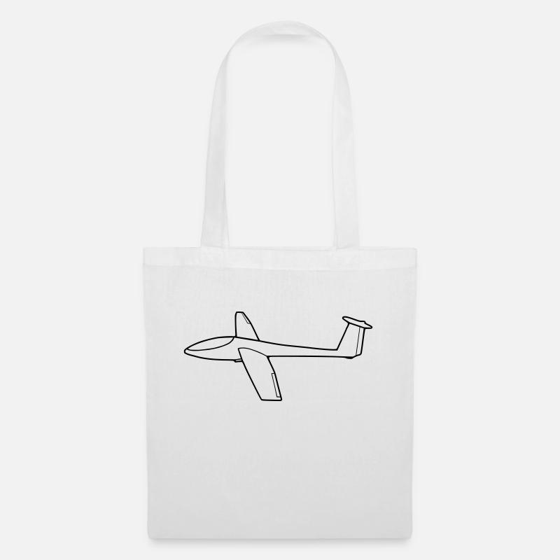 Segelflugzeug - Stoffbeutel - Weiß