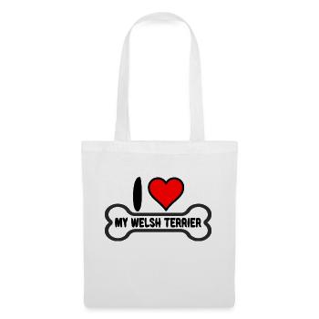Welsh Terrier Mama I Love my Saying for Mistress - Tote Bag - white - Front