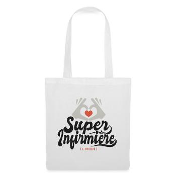 Super Infirmière l unique cadeau infirmiere - Sac en tissu - blanc - Devant