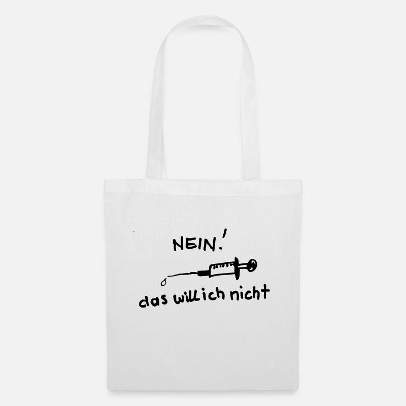 Impfung, nein danke - Stoffbeutel - Weiß