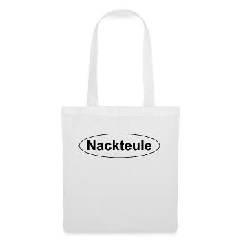 Nackteule - Stoffbeutel - Weiß - Vorne