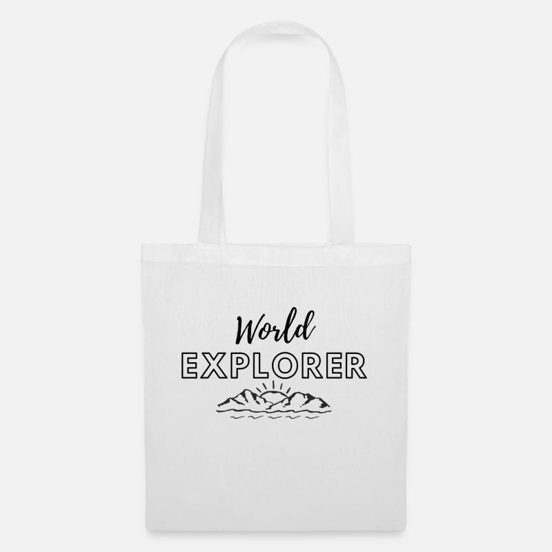 world explorer - Stoffbeutel - Weiß