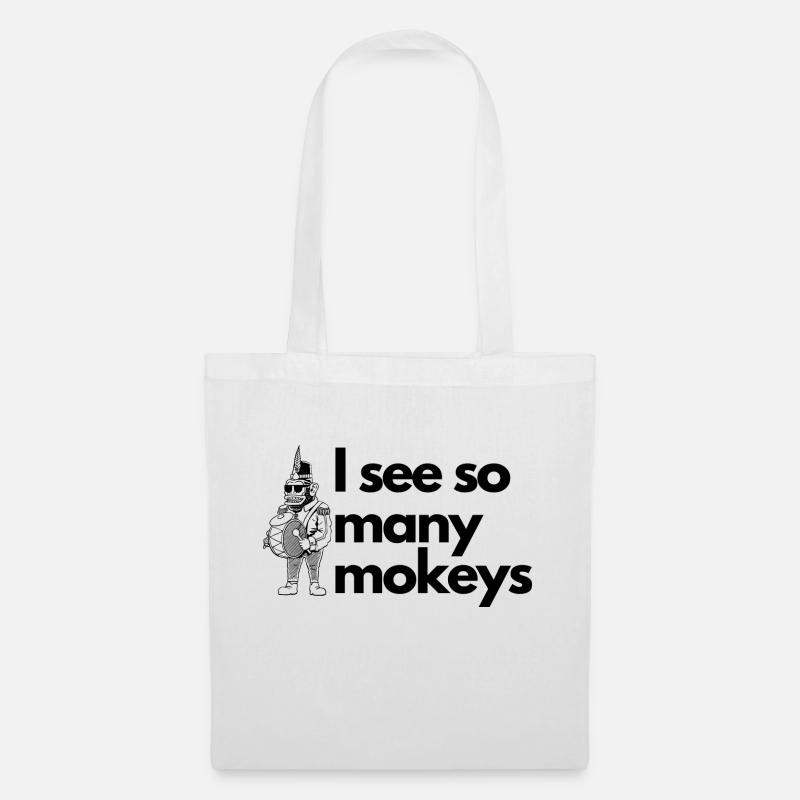 I see so many Monkeys - Tote Bag - white