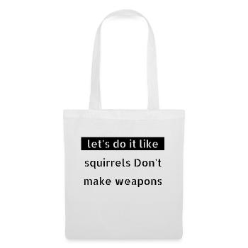 mouvement de paix génial cool signe de paix blague enfant - Sac en tissu - blanc - Devant