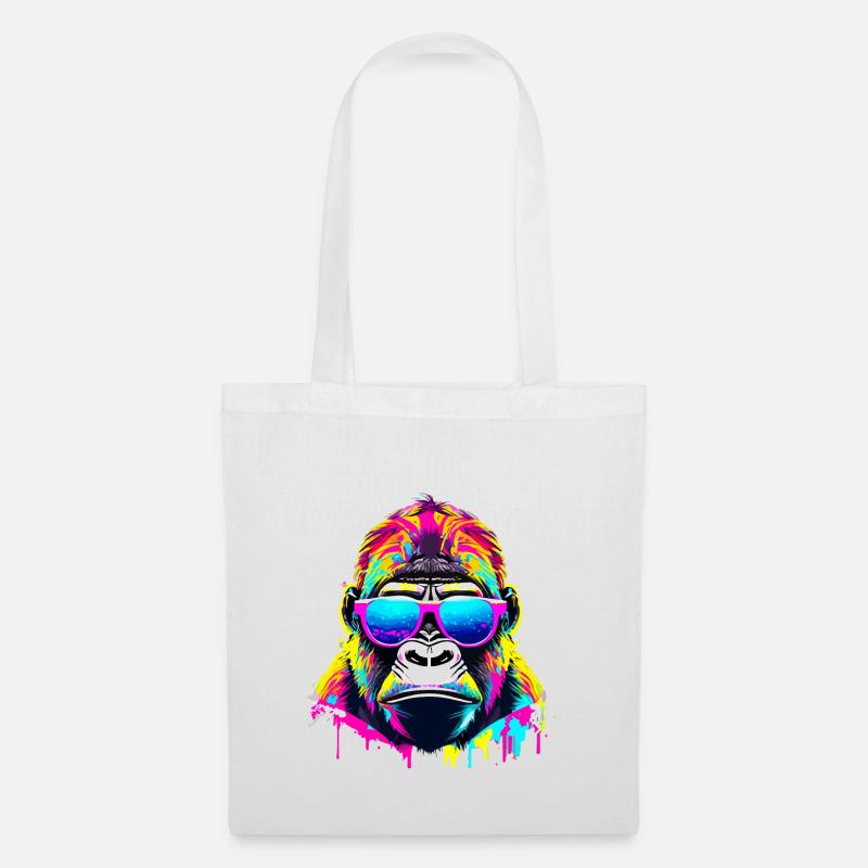 Gorilla-Farbe - Stoffbeutel - Weiß