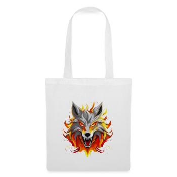 Wolf Flame - Tote Bag - white - Front