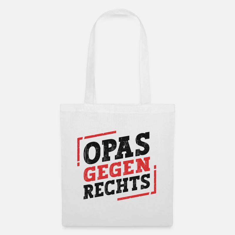 Opas Gegen Rechts - Stoffbeutel - Weiß