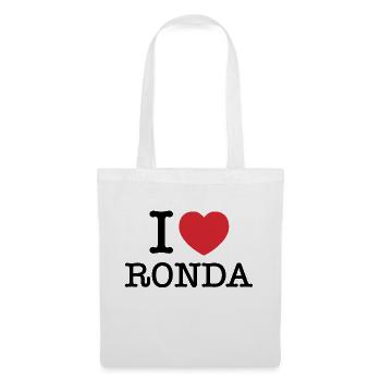 Ich liebe Ronda | Ronda | I Herz Ronda | Spanien - Stoffbeutel - Weiß - Vorne