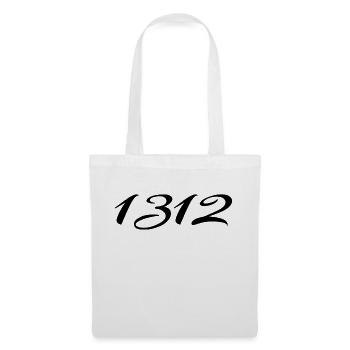 1312 Tshirt - Stoffbeutel - Weiß - Vorne