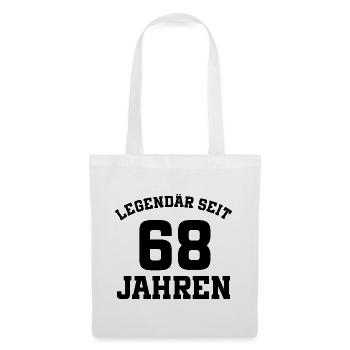 68 jahre Alt 68. geburtstag - Stoffbeutel - Weiß - Vorne
