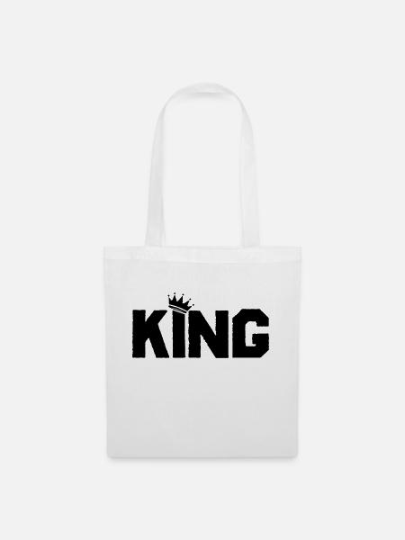 king - Stoffbeutel - Weiß
