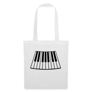 Piano Keys Instrument Playing Classical Music - Tote Bag - white - Front