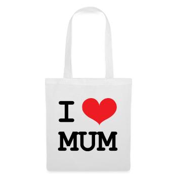 J'aime ma maman - Fête des Mères - Sac en tissu - blanc - Devant