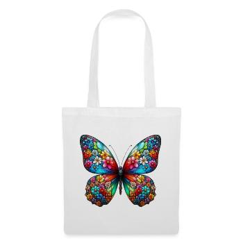 Papillon - Sac en tissu - blanc - Devant