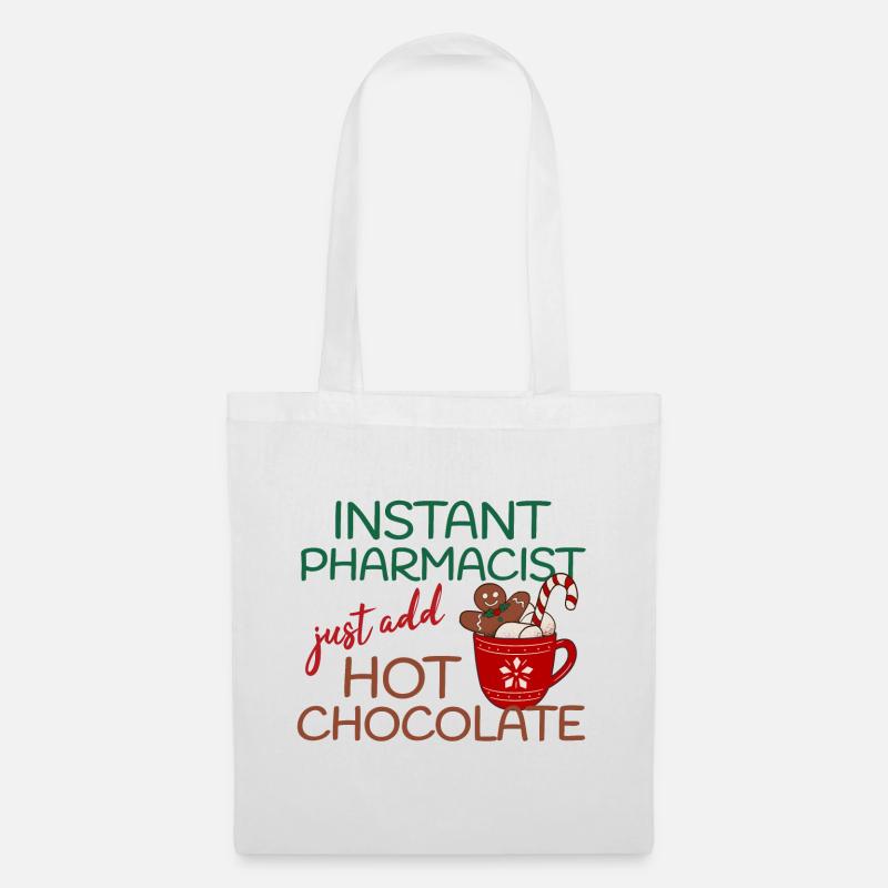 Instant Pharmacist Hot Chocolate Weihnachten - Stoffbeutel - Weiß