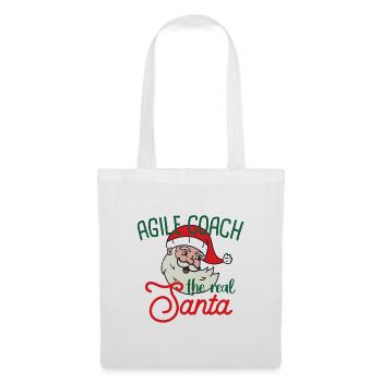 Agile Coach xmas the real Santa Christmas - Tote Bag - white - Front